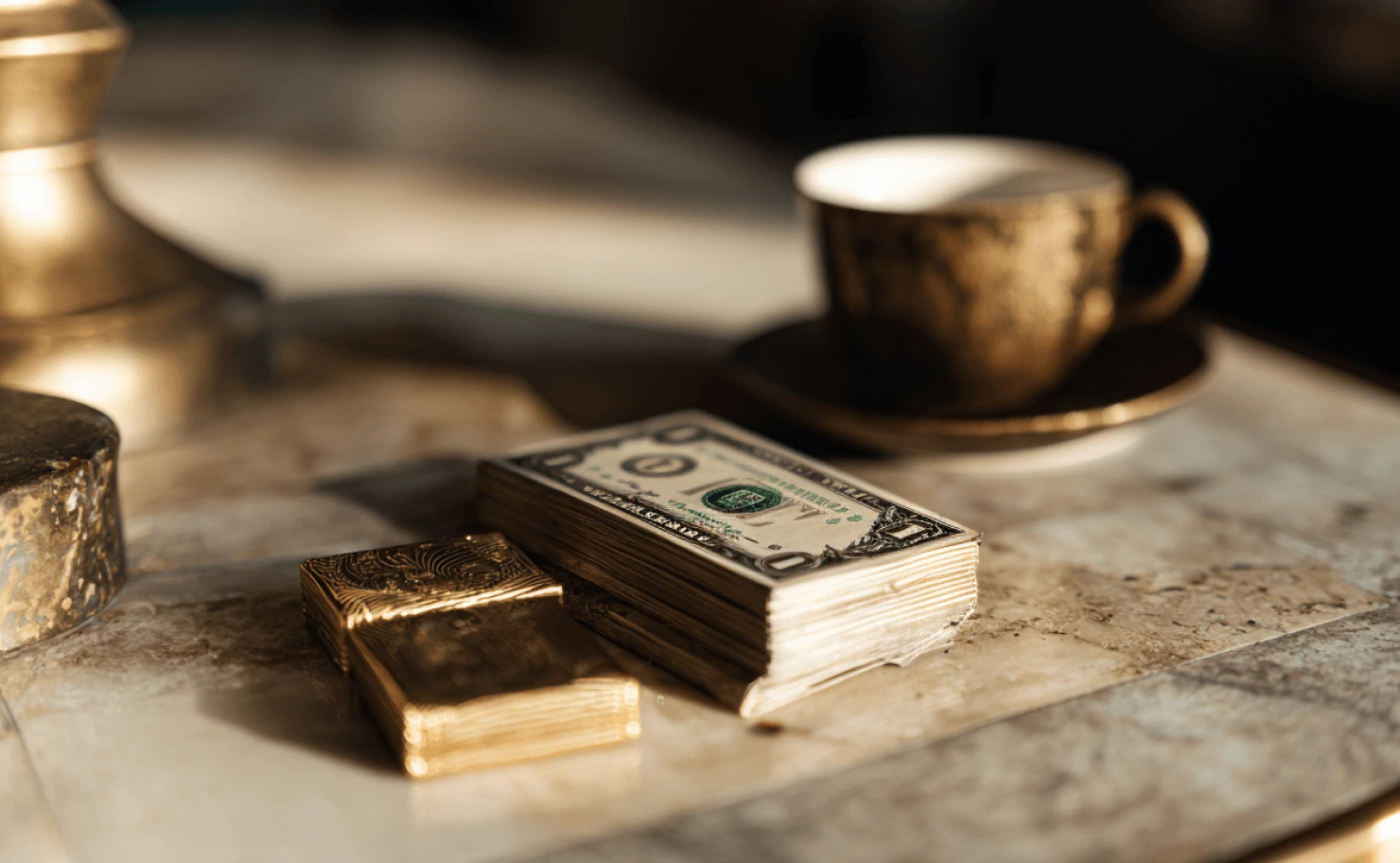 Bandeiras dos Estados Unidos e do Brasil